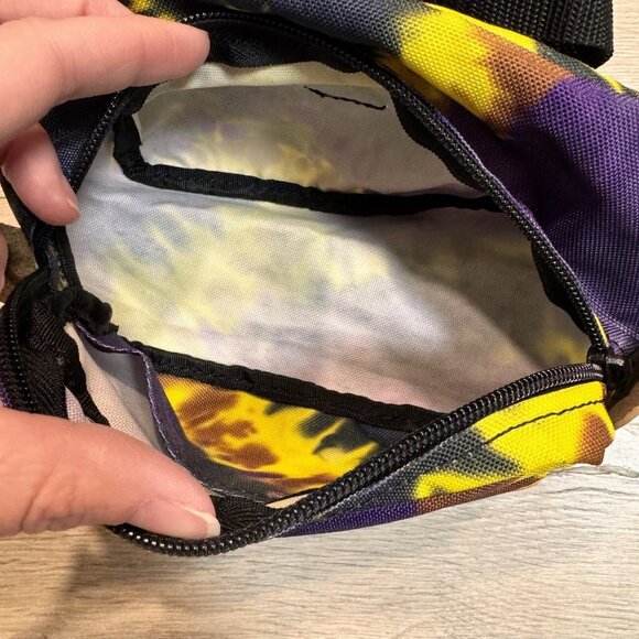 Crazy Creek Hip Ditty Tie-Dye Bag Fanny Pack Waist‎ Pack Purple & Yellow - Picture 4 of 5